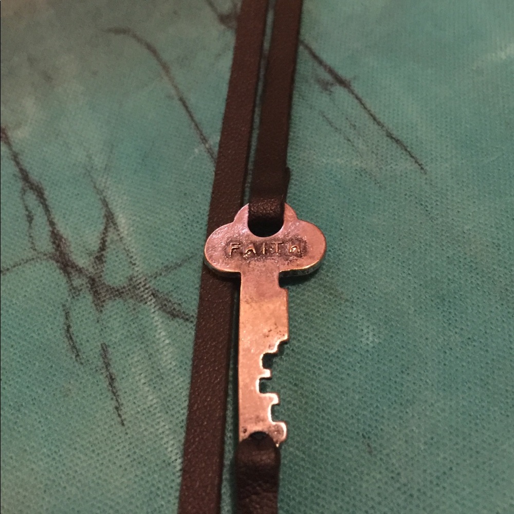 Leather band bracelet